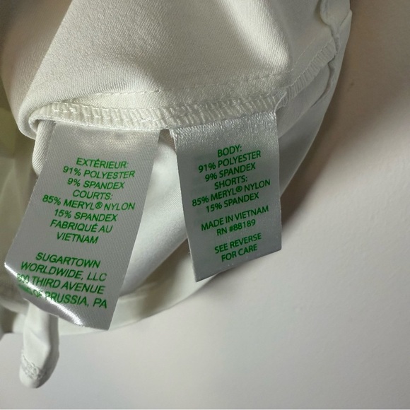 Lilly Pulitzer White Athletic Shorts Size 14 - Picture 4 of 8